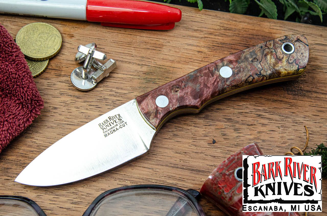 バークリバー PSK EDC MagnaCut チェリー スパルテッド メイプルバール - イエローライナー