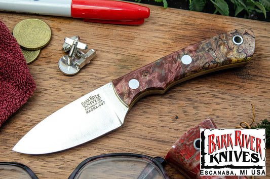 バークリバー PSK EDC MagnaCut チェリー スパルテッド メイプルバール - イエローライナー