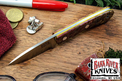 バークリバー PSK EDC MagnaCut チェリー スパルテッド メイプルバール - イエローライナー