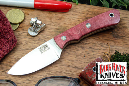 バークリバー PSK EDC MagnaCut チェリー タイガーテイル メイプルバール - ホワイト ライナー - モザイクピン