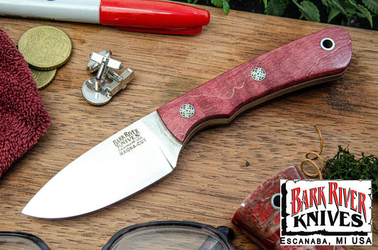バークリバー PSK EDC MagnaCut チェリー タイガーテイル メイプルバール - ホワイト ライナー - モザイクピン