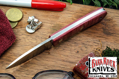 バークリバー PSK EDC MagnaCut チェリー タイガーテイル メイプルバール - ホワイト ライナー - モザイクピン