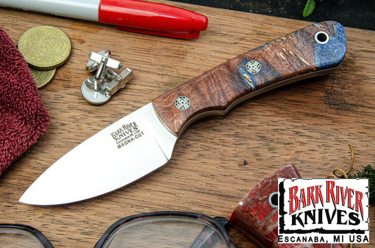 バークリバー PSK EDC MagnaCut コッパー ＆ ブルー メイプルバール - ホワイト ライナー - モザイクピン