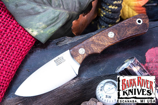 バークリバー PSK EDC MagnaCut デザートアイアンウッド - ブラック ライナー - モザイクピン #2