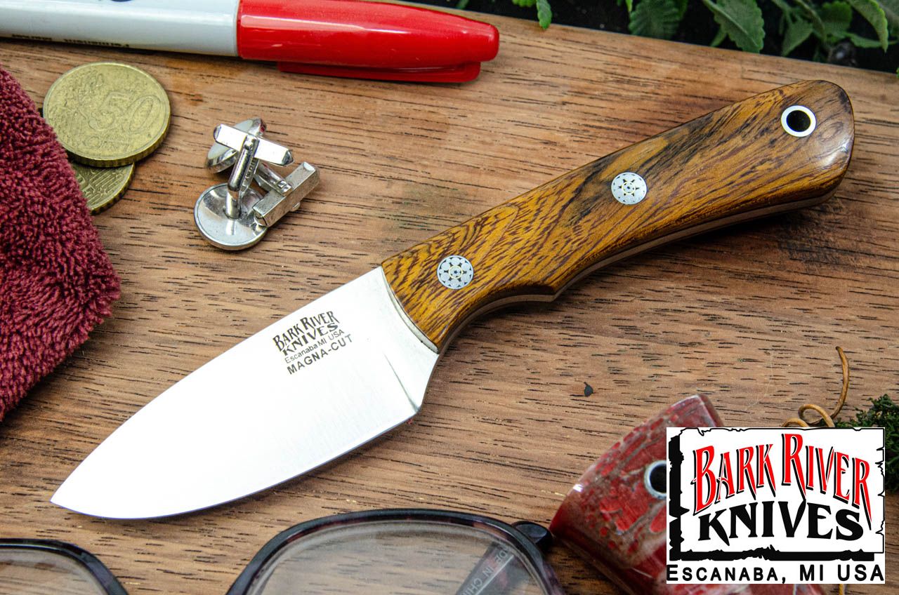 バークリバー PSK EDC MagnaCut デザートアイアンウッド - ブラック ライナー - モザイクピン #2