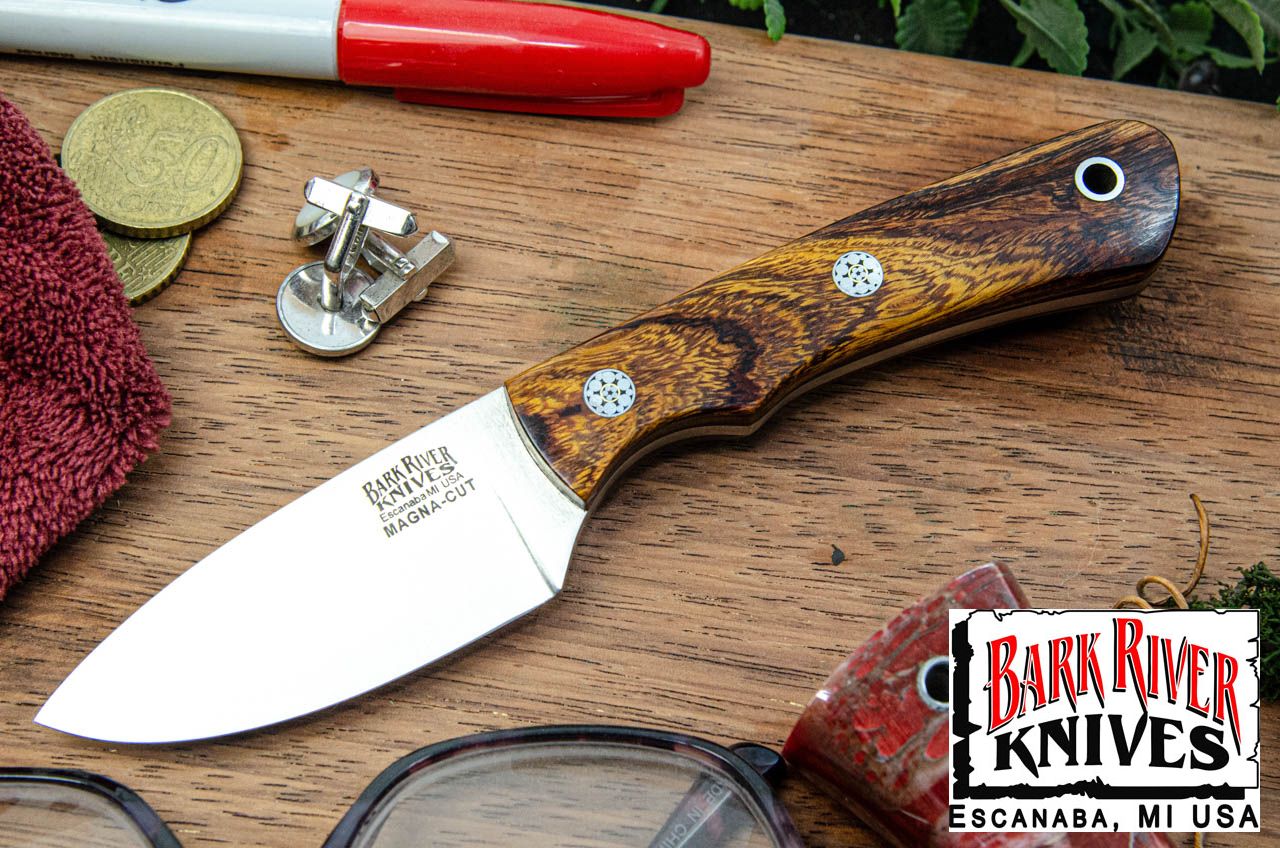 バークリバー PSK EDC MagnaCut デザートアイアンウッド - ブラック ライナー - モザイクピン #3