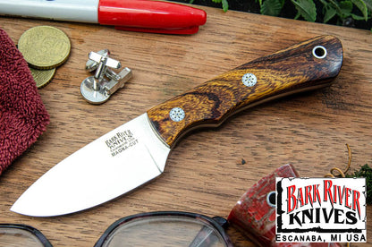 バークリバー PSK EDC MagnaCut デザートアイアンウッド - ブラック ライナー - モザイクピン #3