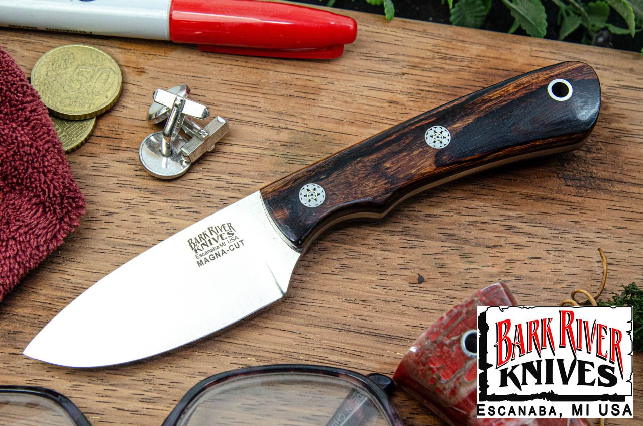 バークリバー PSK EDC MagnaCut デザートアイアンウッド - ブラック ライナー - モザイクピン #4