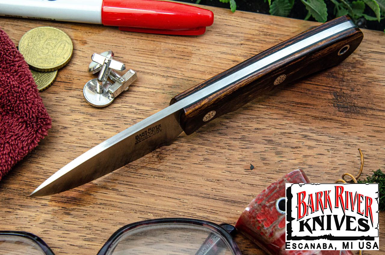 バークリバー PSK EDC MagnaCut デザートアイアンウッド - ブラック ライナー - モザイクピン #4