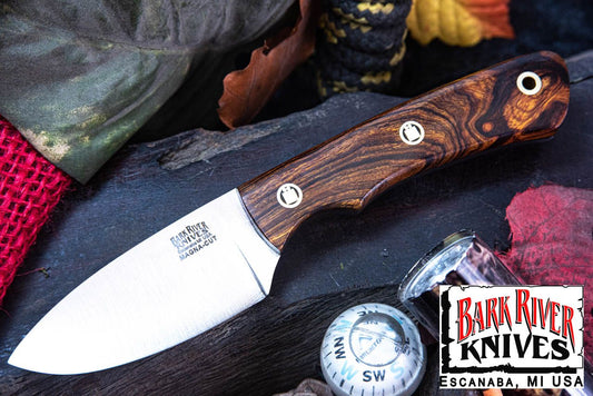 バークリバー PSK EDC MagnaCut デザートアイアンウッドバール - ブラック ライナー - モザイクピン #4