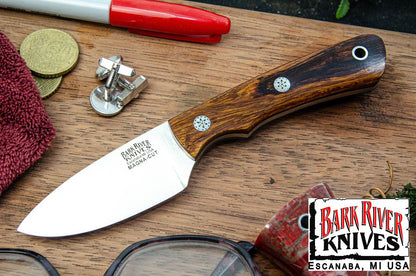 バークリバー PSK EDC MagnaCut デザートアイアンウッドバール - ブラック ライナー - モザイクピン #4