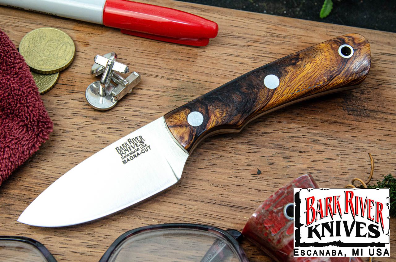 バークリバー PSK EDC MagnaCut デザートアイアンウッドバール - ブラック ライナー #1