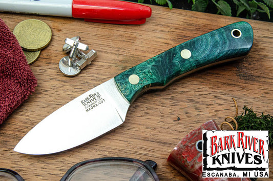 バークリバー PSK EDC MagnaCut フォレスト グリーン メイプルバール - ブラスピン