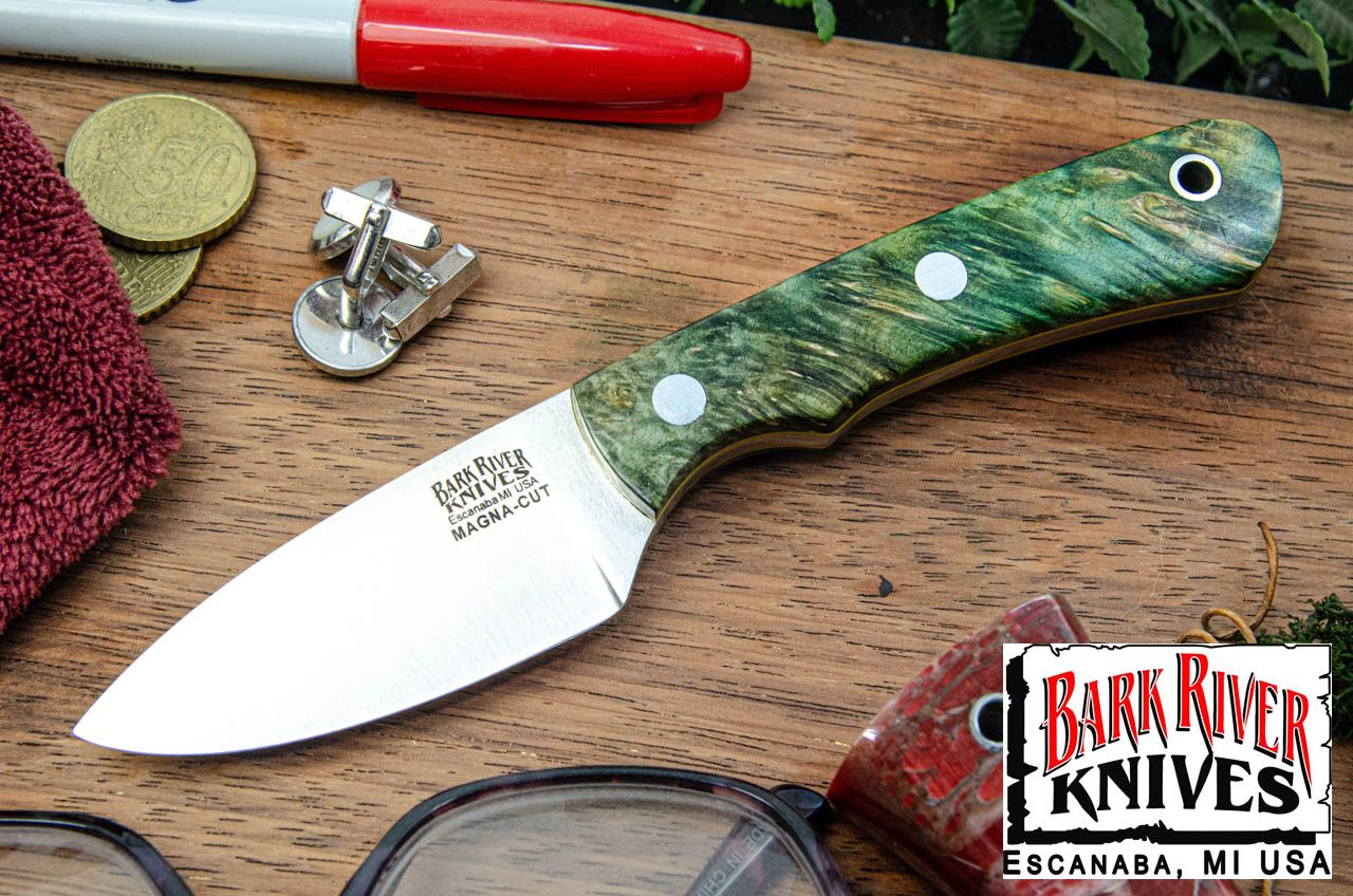 バークリバー PSK EDC MagnaCut フォレスト グリーン メイプルバール - イエローライナー #2
