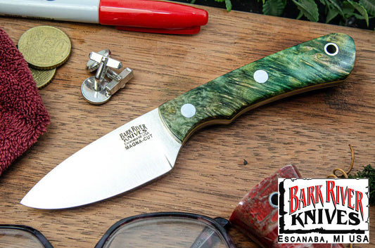 バークリバー PSK EDC MagnaCut フォレスト グリーン メイプルバール - イエローライナー #2