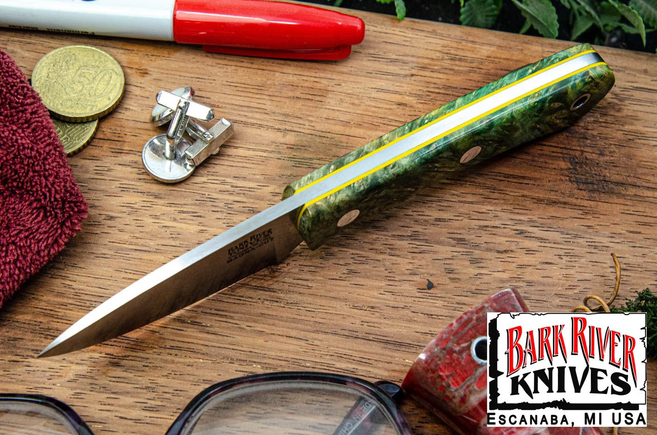 バークリバー PSK EDC MagnaCut フォレスト グリーン メイプルバール - イエローライナー #2