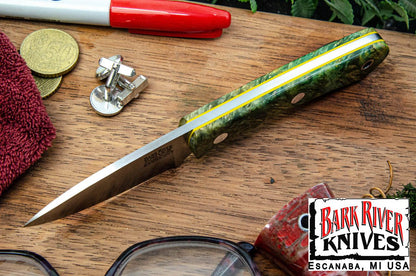 バークリバー PSK EDC MagnaCut フォレスト グリーン メイプルバール - イエローライナー #2