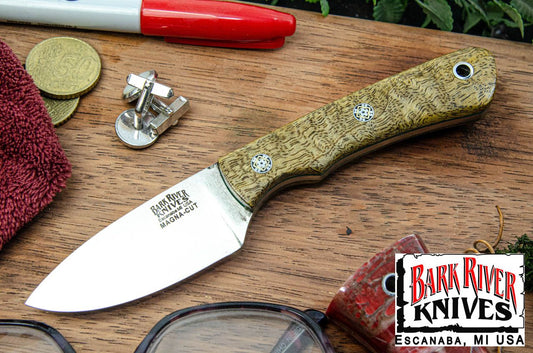 バークリバー PSK EDC MagnaCut ゴールド メイプルバール - グリーンライナー - モザイクピン