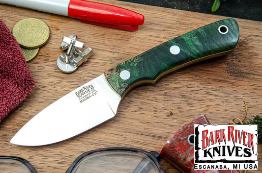 バークリバー PSK EDC MagnaCut グリーン ＆ ゴールド メイプルバール - イエローライナー