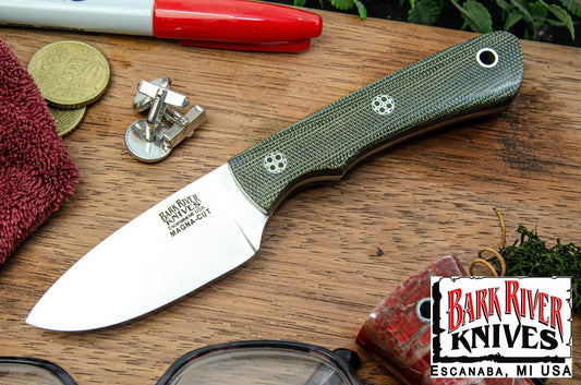 バークリバー PSK EDC MagnaCut グリーン キャンバス マイカルタ - ブラック ライナー - モザイクピン