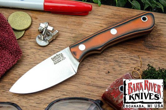 バークリバー PSK EDC MagnaCut オレンジ ＆ ブラック シュアタッチ - オレンジライナー - マット