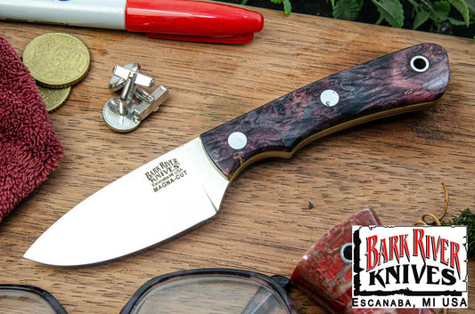 バークリバー PSK EDC MagnaCut パープル ＆ ラベンダー メイプルバール - イエローライナー
