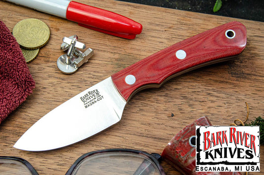 バークリバー PSK EDC MagnaCut レッド リネン マイカルタ - ホワイト ライナー