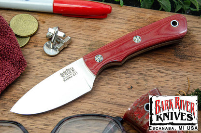 バークリバー PSK EDC MagnaCut レッド リネン マイカルタ - ホワイト ライナー - モザイクピン