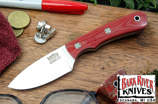 バークリバー PSK EDC MagnaCut レッド リネン マイカルタ - ホワイト ライナー - モザイクピン
