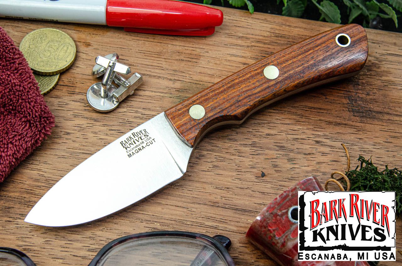 バークリバー PSK EDC MagnaCut スネークビーン ウッド - ブラスピン #1