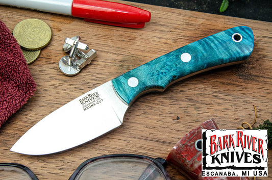 バークリバー PSK EDC MagnaCut ティール メイプルバール - グレー ライナー