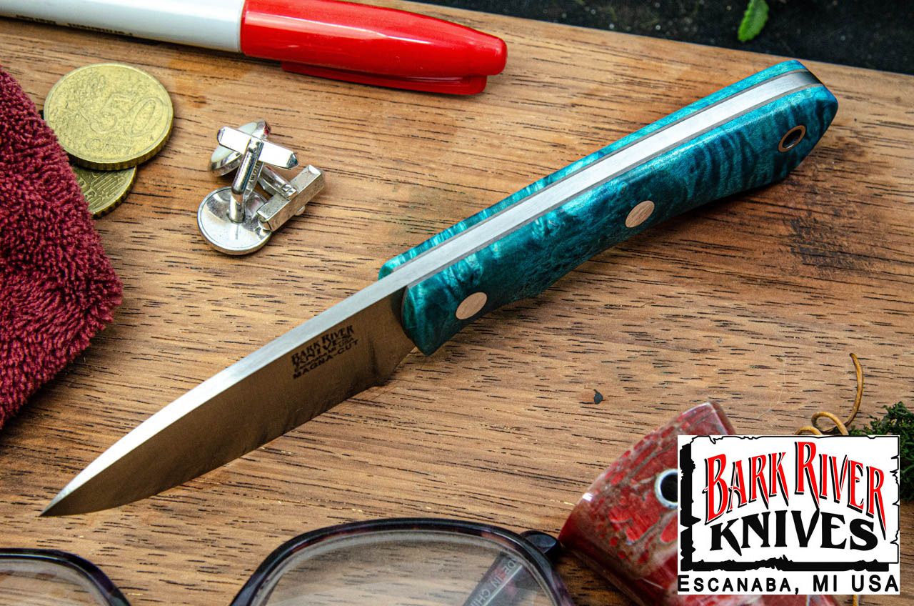 バークリバー PSK EDC MagnaCut ティール メイプルバール - グレー ライナー