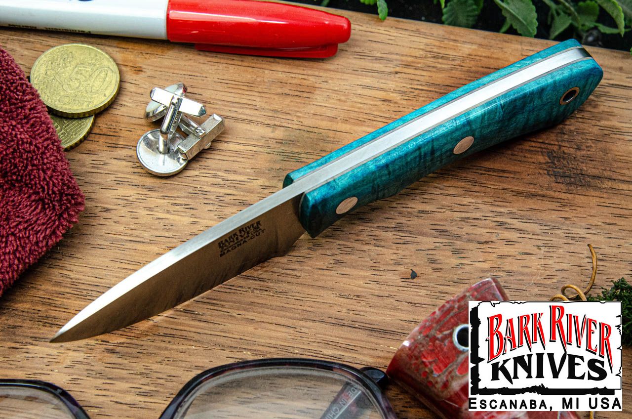 バークリバー PSK EDC MagnaCut ティール タイガーテイル メイプルバール - グレー ライナー