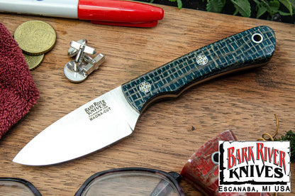 バークリバー PSK EDC MagnaCut ターコイズ バーラップ マイカルタ - ブラック ライナー - モザイクピン