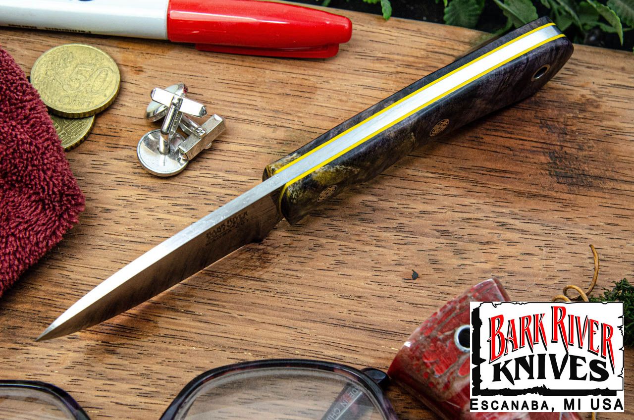 バークリバー PSK EDC MagnaCut イエロー ＆ パープル メイプルバール - イエローライナー - モザイクピン