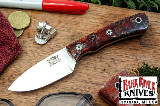 バークリバー PSK EDC MagnaCut レッド スイートガム レジン - モザイクピン #2