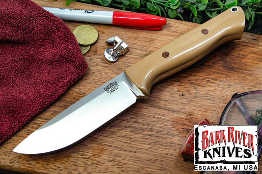 バークリバー ブレード レイド ブラボー 1 3V コヨーテ ブラウン G-10 - ナチュラル ピン