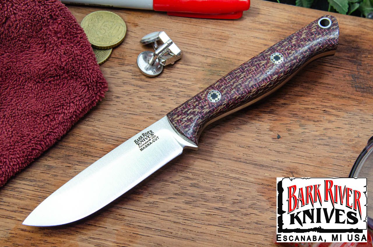 バークリバー ブレード レイド カスタム ミニガニー MagnaCut - ランプレス - レッド へリングボーン - モザイクピン