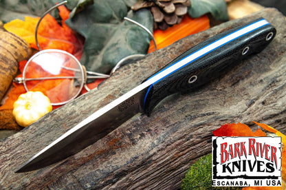 バークリバー ノース カントリー EDC CPM-154 ブラック キャンバス マイカルタ - ブルーライナー - ホローピン