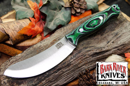 バークリバー フォックスリバー EXT-1 スキナー MagnaCut IBN カモ カーボンファイバー ダマカルタ - トキシック グリーンライナー #2