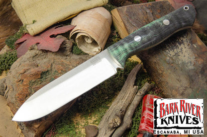 ブラボー アルファ Cru Wear グリーン & ブラック タイガーテイル メイプルバール