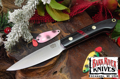 バークリバー バード ＆ トラウト CPM-154 ブラック G-10 - ブロッディ ベイシン スペーサー - レッドライナー - ブラスピン