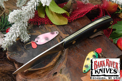 バークリバー バード ＆ トラウト CPM-154 ブラック G-10 - イエローライナー - ブラスピン