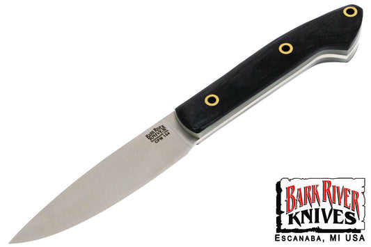 バークリバー バード ＆ トラウト CPM-154 ブラック シュアタッチ - マット - グロウ インザ ダーク ライナー - ホロー ブラスピン