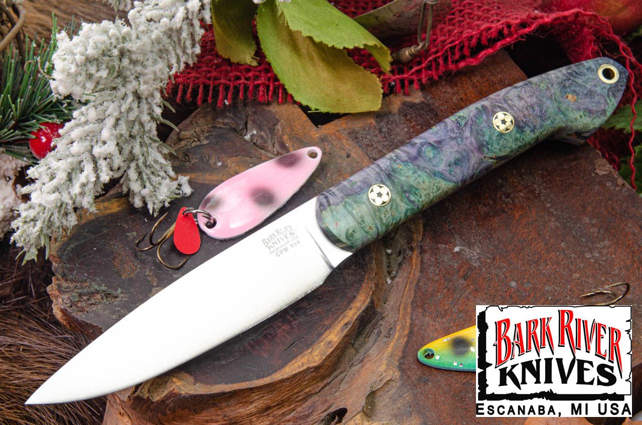 バークリバー バード ＆ トラウト CPM-154 ブルー ＆ グリーン メイプルバール - モザイクピン #2