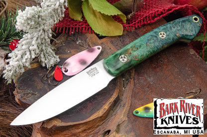 バークリバー バード ＆ トラウト CPM-154 ブルー ＆ グリーン メイプルバール - トキシック グリーンライナー - モザイクピン