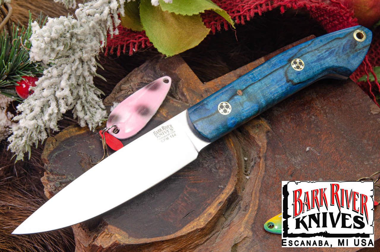 バークリバー バード ＆ トラウト CPM-154 ブルー スパルテッド メイプル - モザイクピン #1