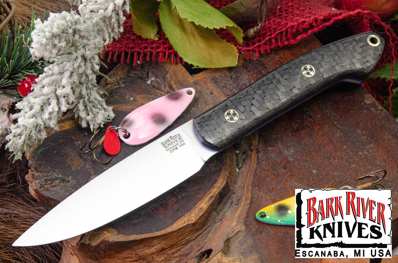 バークリバー バード ＆ トラウト CPM-154 カーボンファイバー - ブルーライナー - モザイクピン