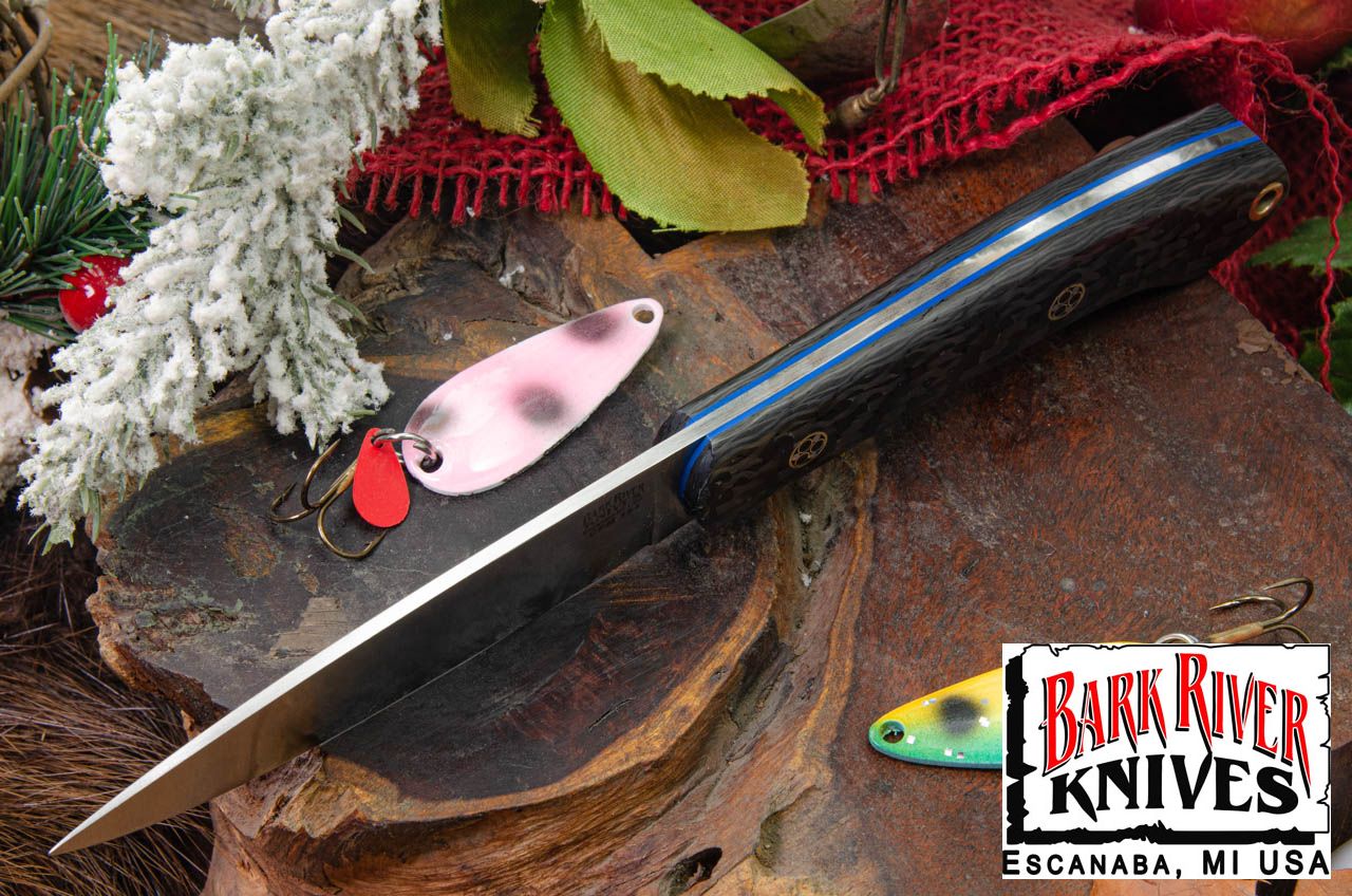 バークリバー バード ＆ トラウト CPM-154 カーボンファイバー - ブルーライナー - モザイクピン