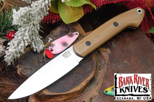 バークリバー バード ＆ トラウト CPM-154 コヨーテ ブラウン G-10 - シック ブラック ライナー - ブラック ピン